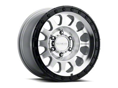 Method Race Wheels MR315 Machined with Gloss Black Lip 6-Lug Wheel; 17x8.5; 0mm Offset (24-26 Ranger)