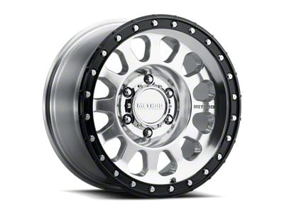 Method Race Wheels MR315 Polished with Gloss Black Lip 6-Lug Wheel; 17x8.5; 0mm Offset (24-26 Ranger)