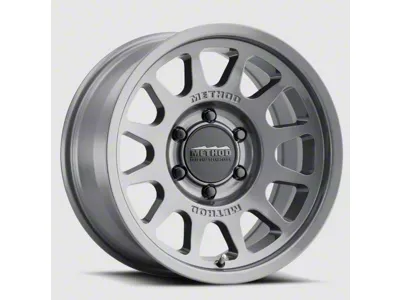 Method Race Wheels MR703 Bead Grip HD Gloss Titanium 6-Lug Wheel; 18x9; 40mm Offset (24-26 Ranger)