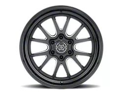 Method Race Wheels MR802 Double Black Milled 6-Lug Wheel; 20x9; -12mm Offset (24-26 Ranger)