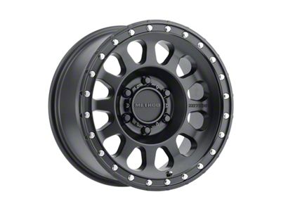 Method Race Wheels MR315 Matte Black 6-Lug Wheel; 17x8.5; 0mm Offset (19-25 Sierra 1500)