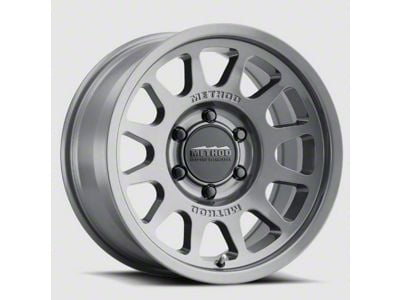 Method Race Wheels MR703 Bead Grip HD Gloss Titanium 6-Lug Wheel; 18x9; 40mm Offset (19-26 Sierra 1500)