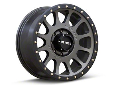 Method Race Wheels MR305 NV Titanium with Matte Black Lip 8-Lug Wheel; 17x8.5; 0mm Offset (07-10 Sierra 2500 HD)