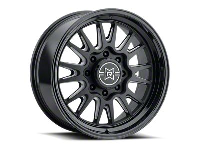 Method Race Wheels MR802 Double Black Milled 8-Lug Wheel; 20x9; 0mm Offset (07-10 Sierra 2500 HD)