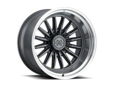 Method Race Wheels MR803 Gloss Titanium with Machined Lip 8-Lug Wheel; 22x12; -40mm Offset (07-10 Sierra 2500 HD)