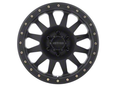 Method Race Wheels MR304 Double Standard Matte Black 6-Lug Wheel; 16x8; 0mm Offset (99-06 Silverado 1500)
