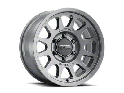 Method Race Wheels MR703 Bead Grip Gloss Titanium 6-Lug Wheel; 16x8; 0mm Offset (99-06 Silverado 1500)