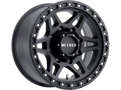 Method Race Wheels MR312 Matte Black 8-Lug Wheel; 17x8.5; 0mm Offset (07-10 Silverado 3500 HD SRW)