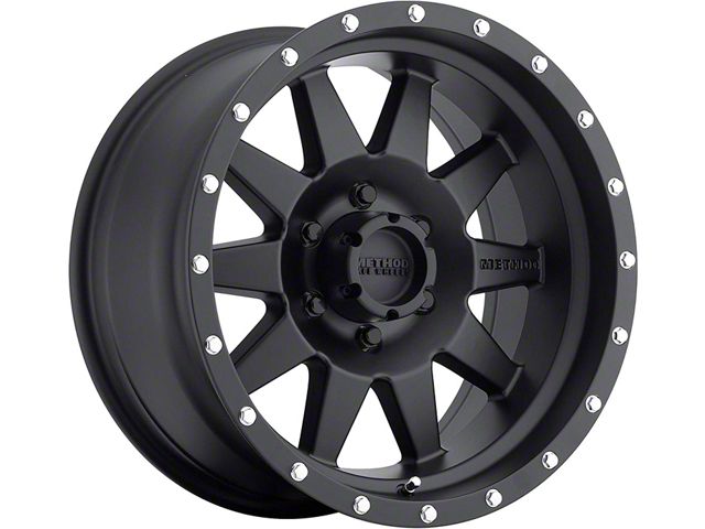 Method Race Wheels MR301 The Standard Matte Black 6-Lug Wheel; 18x9; -12mm Offset (21-24 Yukon)