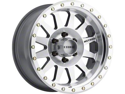 Method Race Wheels MR304 Double Standard Machined 6-Lug Wheel; 17x8.5; 0mm Offset (21-24 Yukon)