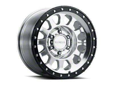 Method Race Wheels MR315 Polished with Gloss Black Lip 6-Lug Wheel; 17x8.5; 0mm Offset (21-26 Yukon)