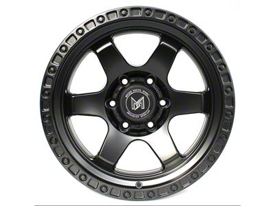 MFlow Racing MF03 Matte Black 6-Lug Wheel; 17x9; -12mm Offset (07-14 Tahoe)
