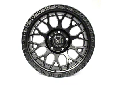 MFlow Racing MF02 Matte Black 6-Lug Wheel; 17x9; 0mm Offset (19-23 Ranger)