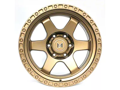MFlow Racing MF03 Matte Bronze 6-Lug Wheel; 17x9; -12mm Offset (19-23 Ranger)