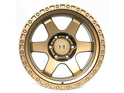MFlow Racing MF03 Matte Bronze 6-Lug Wheel; 17x9; 0mm Offset (14-18 Silverado 1500)