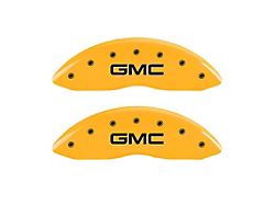 MGP Brake Caliper Covers with GMC Logo; Yellow; Front (04-12 Canyon)
