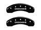 MGP Brake Caliper Covers with Broken Dodge; Black; Front and Rear (06-10 RAM 1500, Excluding SRT-10)
