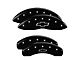 MGP Brake Caliper Covers with Bowtie Logo; Black; Front and Rear (99-06 Silverado 1500)