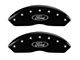 MGP Brake Caliper Covers with Ford Oval Logo; Black; Front and Rear (04-Early 09 F-150)