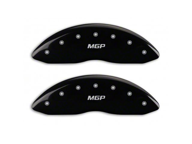 MGP Brake Caliper Covers with MGP Logo; Black; Front Only (07-13 Sierra 1500)