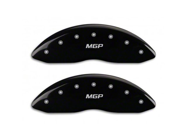 MGP Brake Caliper Covers with MGP Logo; Black; Front and Rear (02-05 RAM 1500, Excluding SRT-10)
