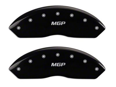 MGP Brake Caliper Covers with MGP Logo; Black; Front and Rear (99-03 F-150 Lightning)