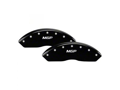 MGP Brake Caliper Covers with MGP Logo; Black; Front and Rear (15-20 Canyon)