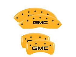 MGP Brake Caliper Covers with GMC Logo; Yellow; Front and Rear (23-26 Canyon)