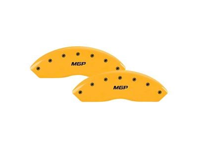 MGP Brake Caliper Covers with MGP Logo; Yellow; Front and Rear (15-20 Canyon)