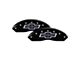 MGP Brake Caliper Covers with 100 Anniversary Chevrolet Logo; Black; Front and Rear (15-20 Colorado)