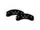 MGP Brake Caliper Covers with Bowtie Logo; Black; Front and Rear (21-22 Colorado)
