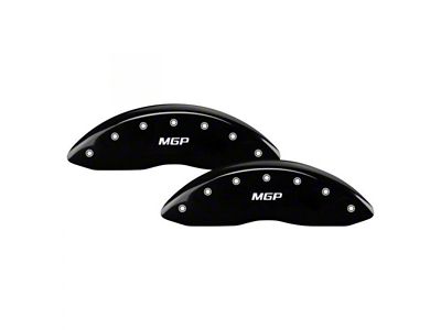 MGP Brake Caliper Covers with MGP Logo; Black; Front and Rear (21-22 Colorado)