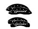 MGP Brake Caliper Covers with 2015 Style F-150 Logo; Black; Front and Rear (15-20 F-150 w/ Electric Parking Brake)