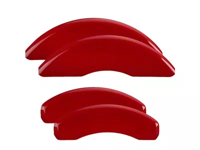 MGP Brake Caliper Covers; Red; Front and Rear (21-26 F-150)
