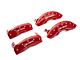 MGP Brake Caliper Covers with 2015 Style F-150 Logo; Red; Front and Rear (12-14 F-150; 15-20 F-150 w/ Manual Parking Brake)
