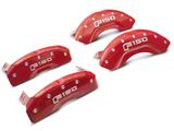 MGP Brake Caliper Covers with 2015 Style F-150 Logo; Red; Front and Rear (21-25 F-150)