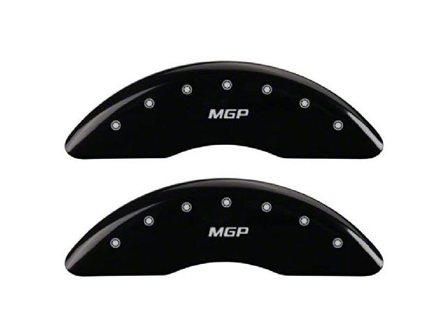 MGP Brake Caliper Covers with MGP Logo; Black; Front and Rear (13-24 F-350 Super Duty)