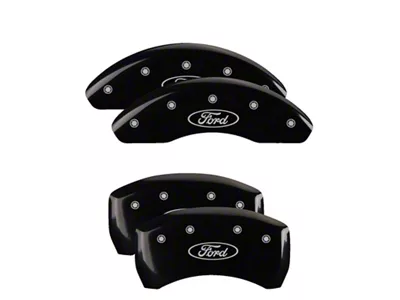 MGP Brake Caliper Covers; Black; Front and Rear (22-26 Maverick)