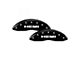 MGP Brake Caliper Covers with HEMI Logo; Black; Front and Rear (19-24 RAM 1500 w/ Standard Rear Calipers)