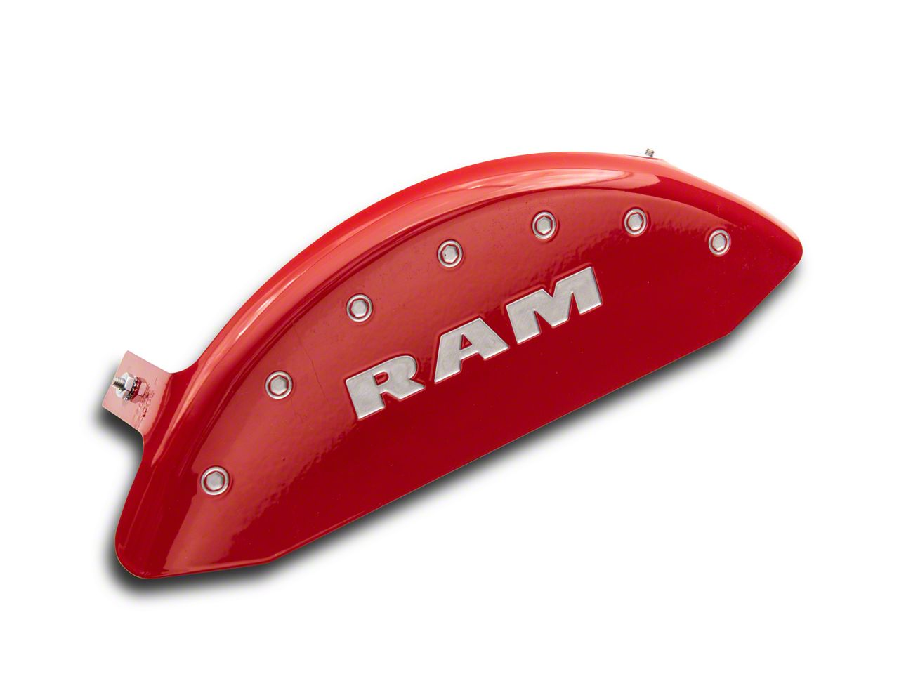 MGP RAM 1500 Brake Caliper Covers with RAM Logo; Red; Front and Rear 55005SRAMRD (1924 RAM 1500