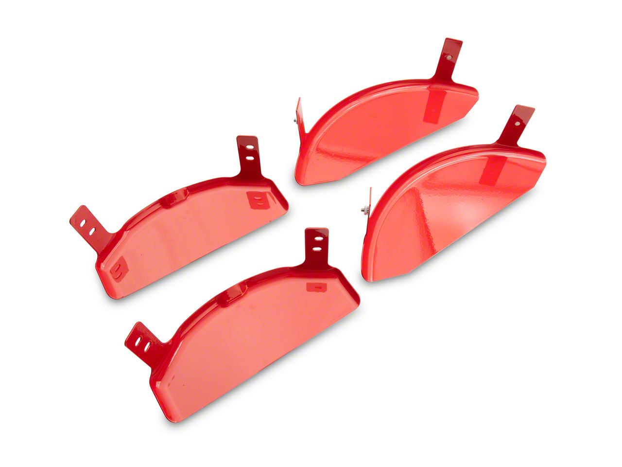 MGP RAM 1500 Brake Caliper Covers with RAM Logo; Red; Front and Rear