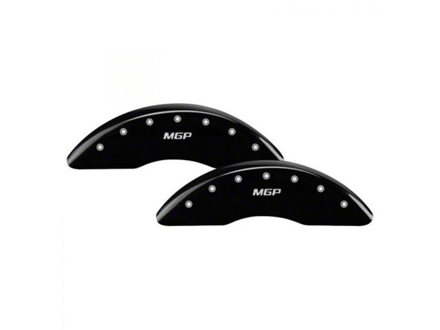 MGP Brake Caliper Covers with MGP Logo; Black; Front and Rear (2010 RAM 2500)