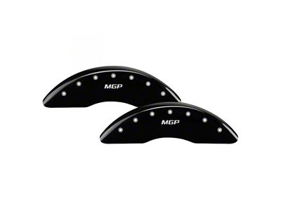 MGP Brake Caliper Covers with MGP Logo; Black; Front and Rear (11-18 RAM 2500)