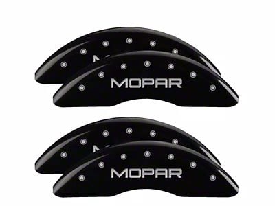 MGP Black Caliper Covers with MOPAR Logo; Front and Rear (19-23 RAM 2500)