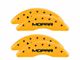 MGP Brake Caliper Covers with MOPAR Logo; Yellow; Front and Rear (19-24 RAM 2500)