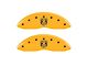 MGP Brake Caliper Covers with RAM and RAMHEAD Logo; Yellow; Front and Rear (11-18 RAM 2500)