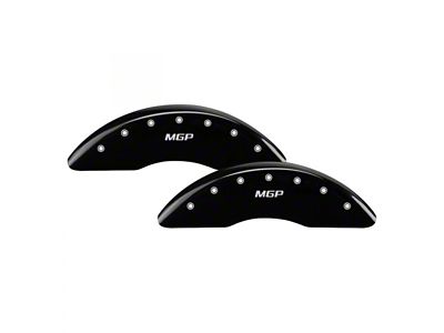 MGP Brake Caliper Covers with MGP Logo; Black; Front and Rear (11-18 RAM 3500 SRW)