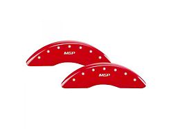 MGP Brake Caliper Covers with MGP Logo; Red; Front and Rear (2010 RAM 3500 SRW)