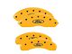 MGP Brake Caliper Covers with Ford Oval Logo; Yellow; Front and Rear (19-23 Ranger)
