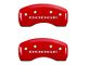 MGP Brake Caliper Covers with Dodge Logo; Red; Front and Rear (02-05 RAM 1500, Excluding SRT-10)